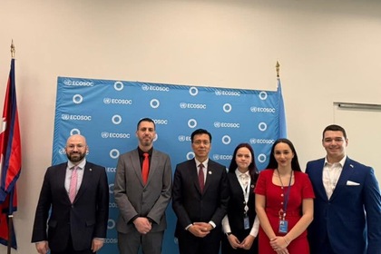Участие на делегация на Република България в Младежкия форум на ECOSOC под ръководството на посланик Гергана Караджова